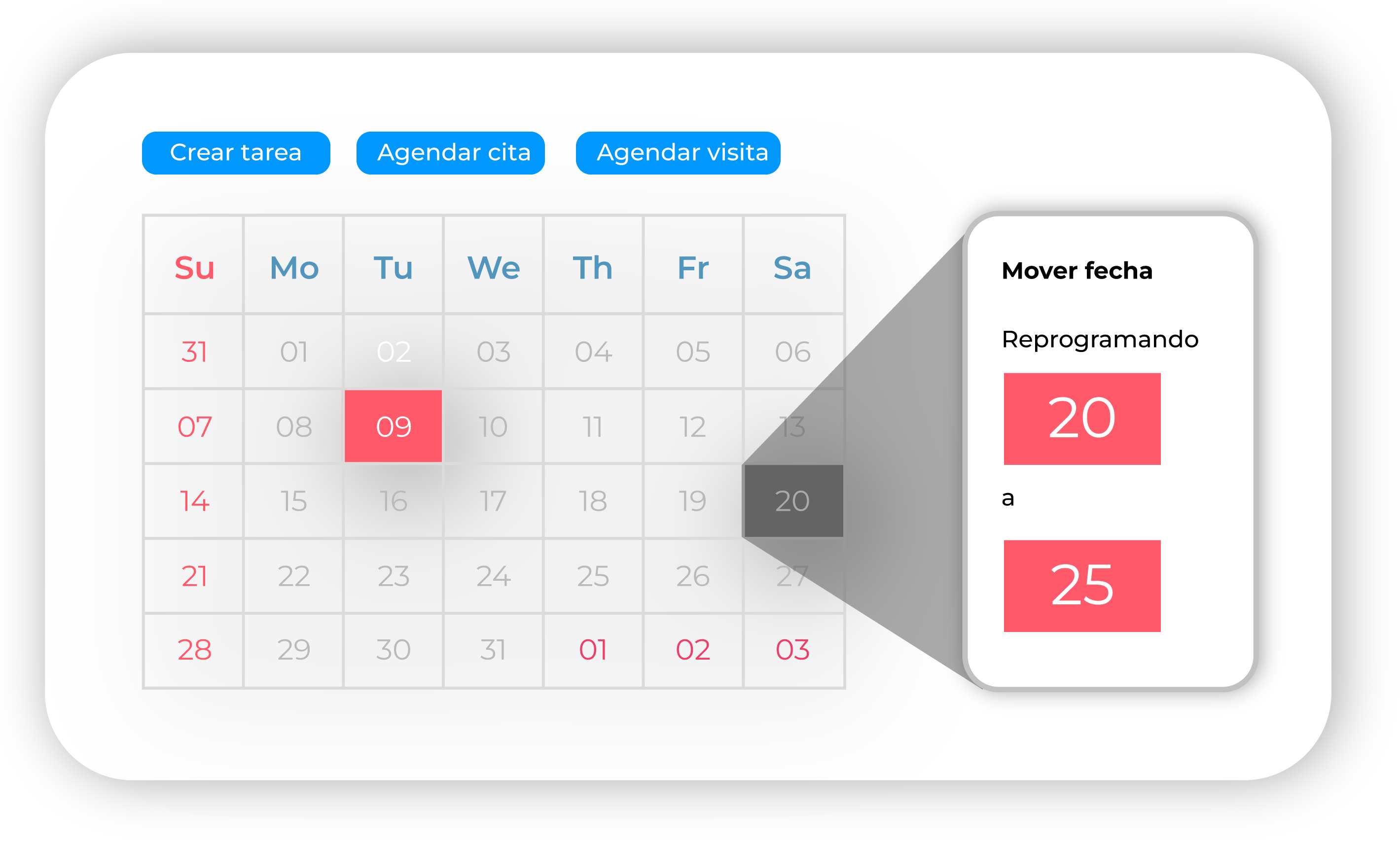Calendario Actiun - Gestión de actividades y tareas